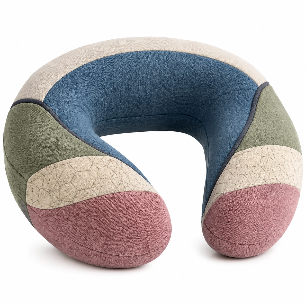 Almohada de Viaje en Forma de U con Diseño Moderno Multicolor-MEUB VEXA