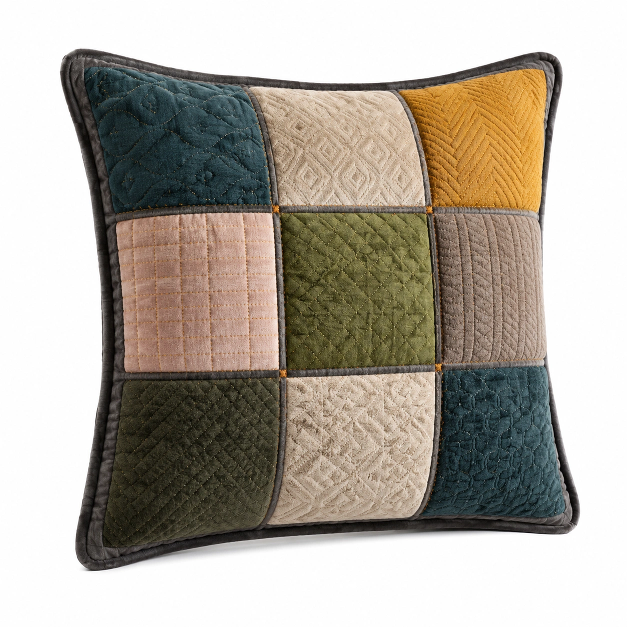 Cojín Patchwork Multicolor 45x45cm-MEUB VEXA
