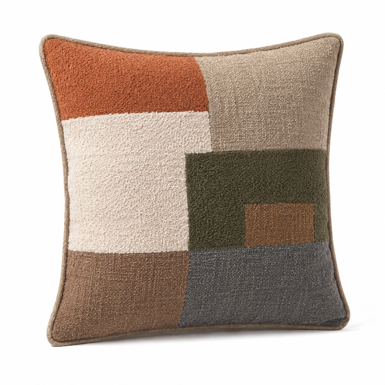 Cojín Decorativo Geométrico Multicolor 45x45cm-MEUB VEXA
