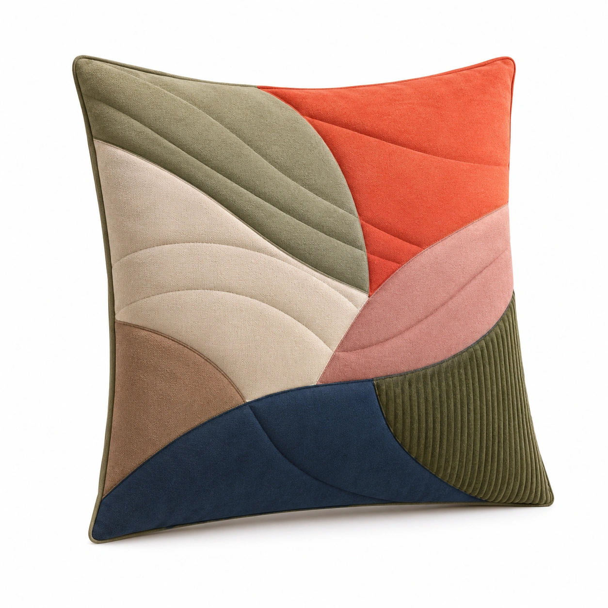 Cojín Decorativo Geométrico Multicolor 45x45cm-MEUB VEXA