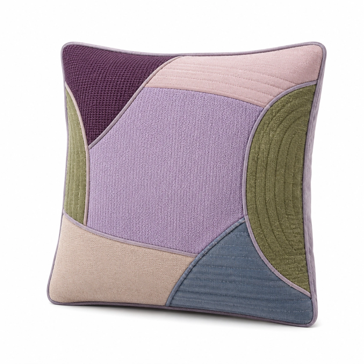 Cojín Decorativo Cuadrado Patchwork Multicolor 45x45 cm-MEUB VEXA