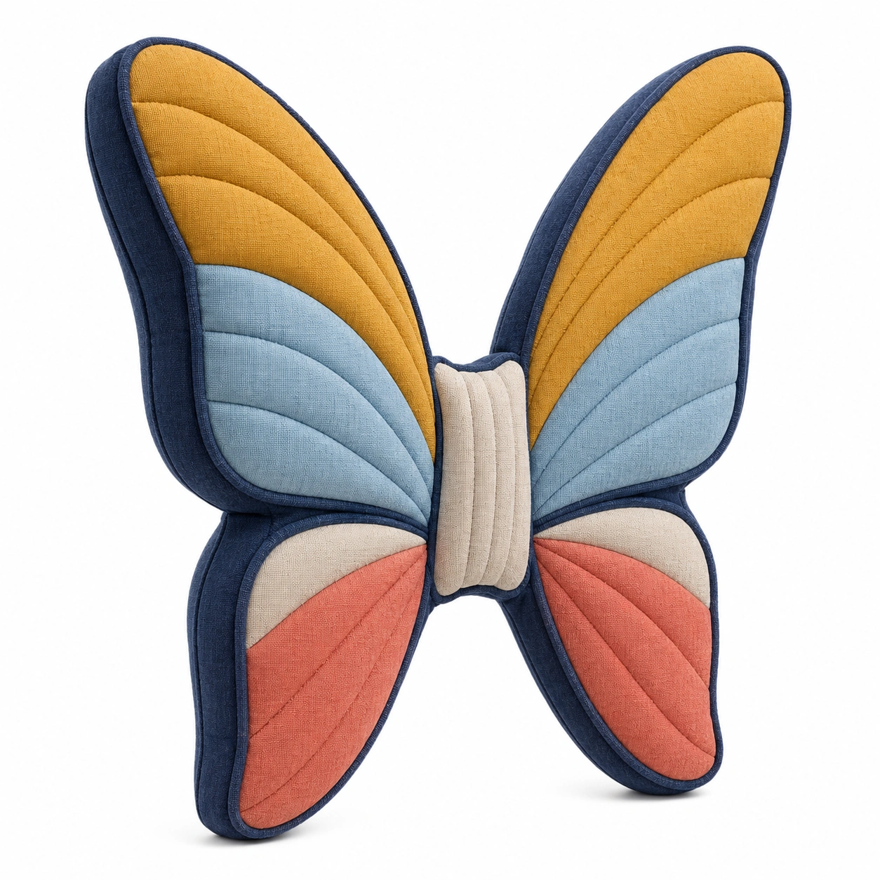 Cojín Decorativo Forma de Mariposa Multicolor-MEUB VEXA