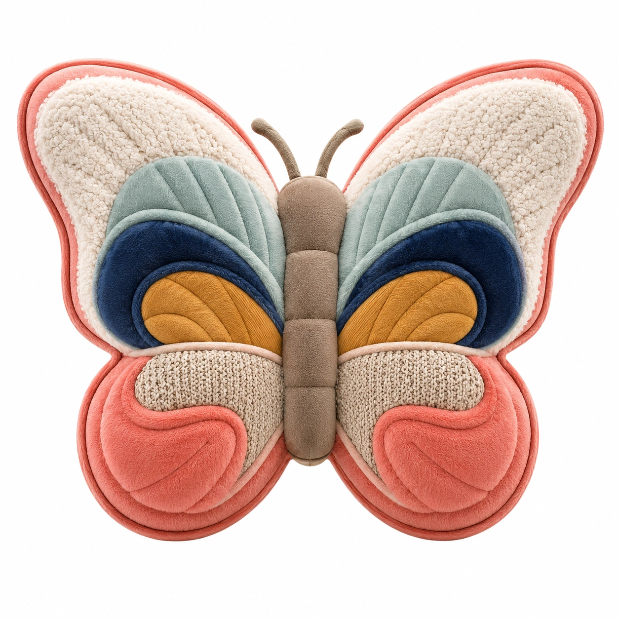 Cojín mariposa decorativo multicolor 50x40 cm-MEUB VEXA