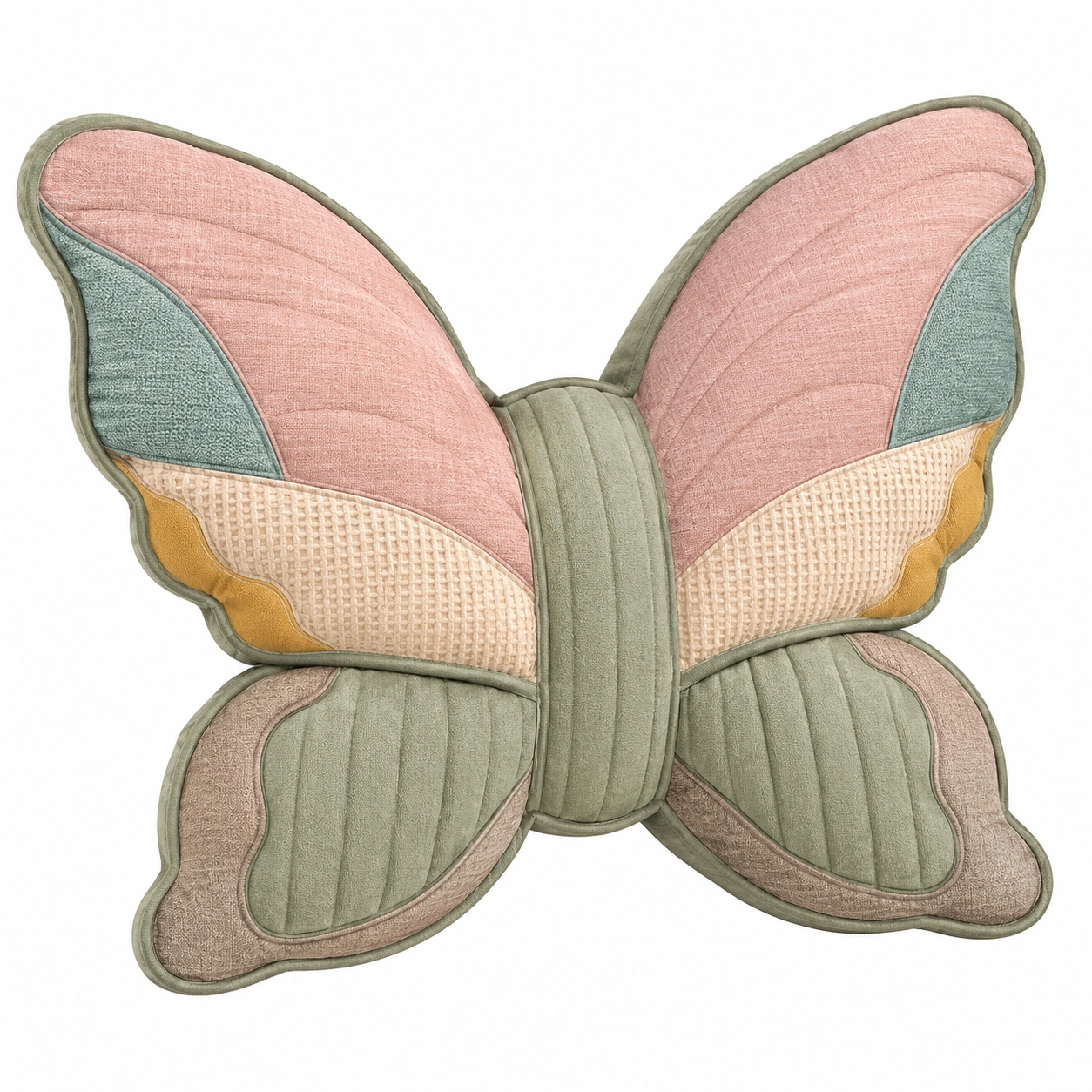 Cojín Decorativo en Forma de Mariposa de Colores Pastel-MEUB VEXA