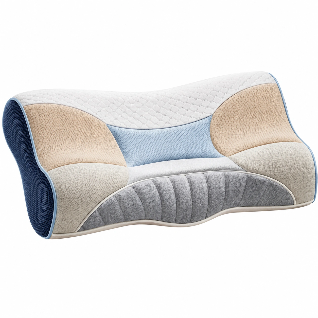 Almohada Ortopédica Cervical Multicolor 60x30x10 cm-MEUB VEXA