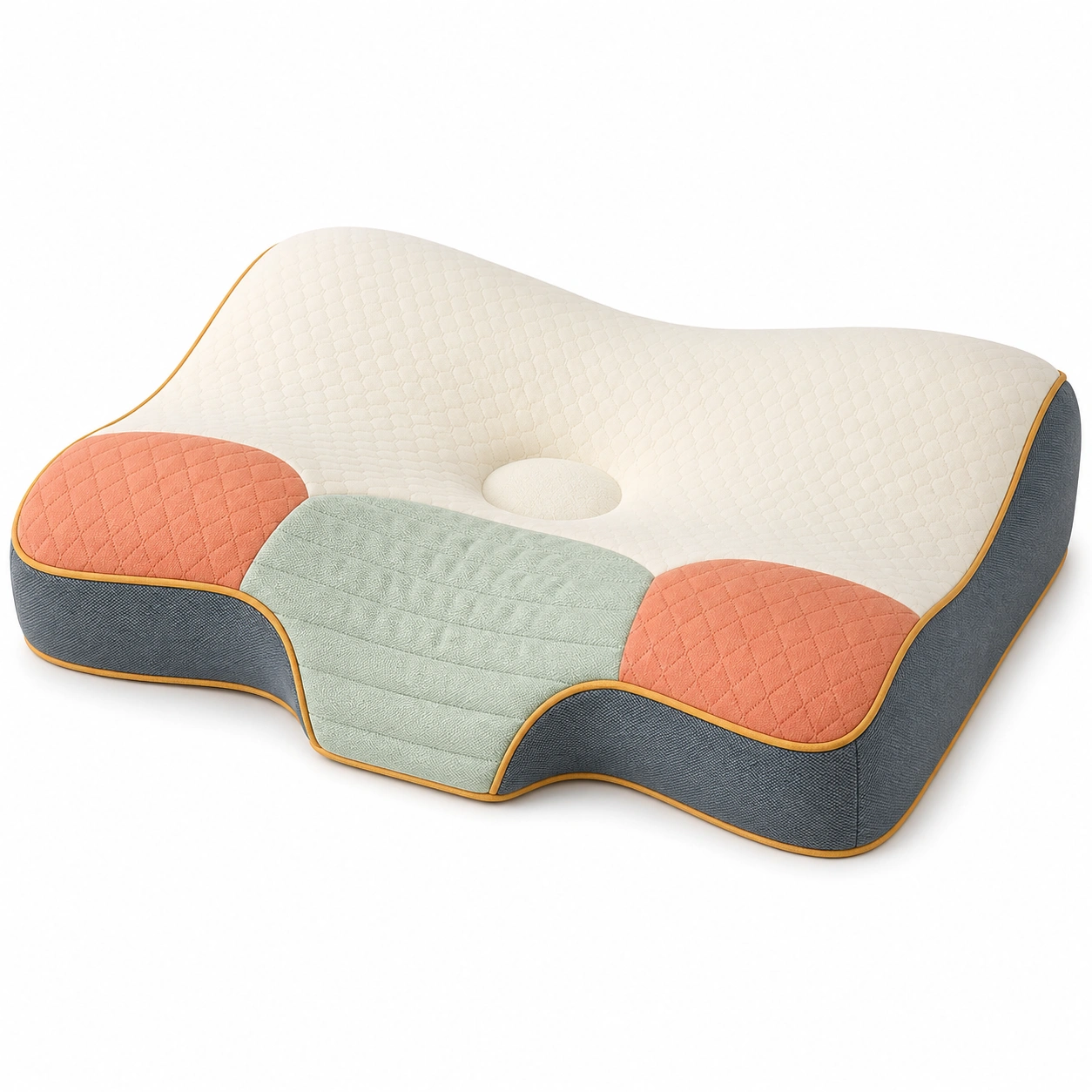 Almohada ergonómica ortopédica multicolor para soporte cervical-MEUB VEXA