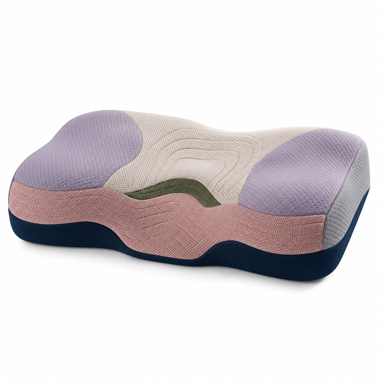 Cojín ergonómico de espuma viscoelástica multicolor-MEUB VEXA