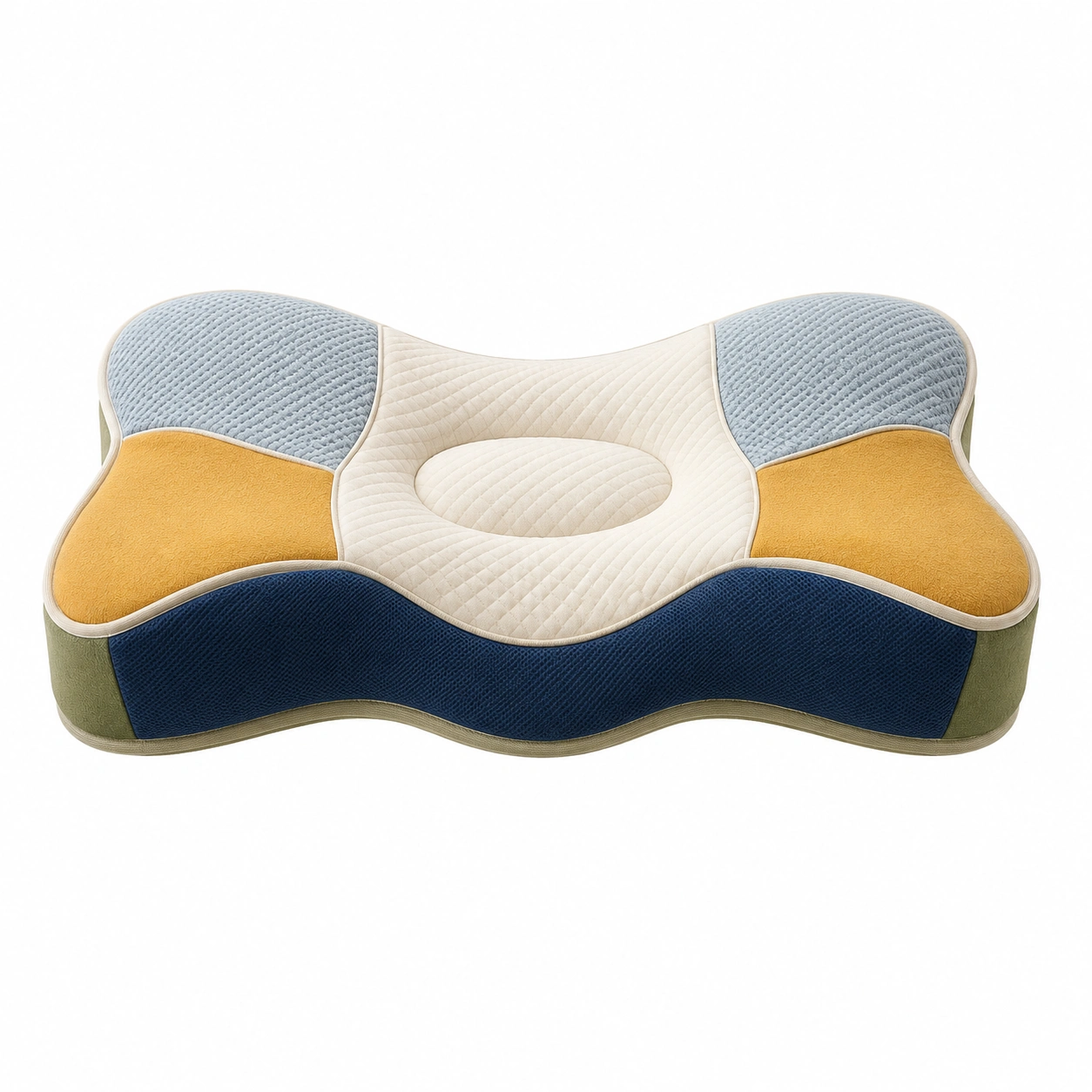 Cojín Ortopédico Lumbar Multicolor con Alivio de Presión-MEUB VEXA