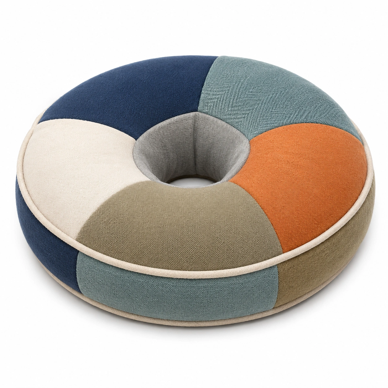 Cojín de Asiento Circular Multicolor 40 cm-MEUB VEXA