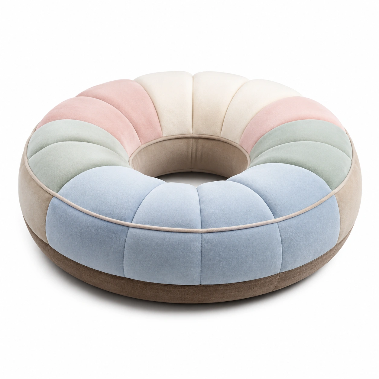 Cojín Redondo Ergonómico Multicolor para Interior-MEUB VEXA