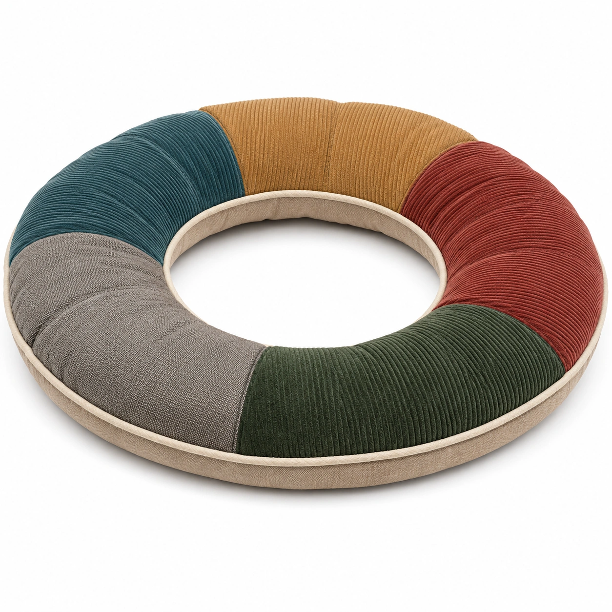 Cojín Circular Multicolor 60 cm-MEUB VEXA