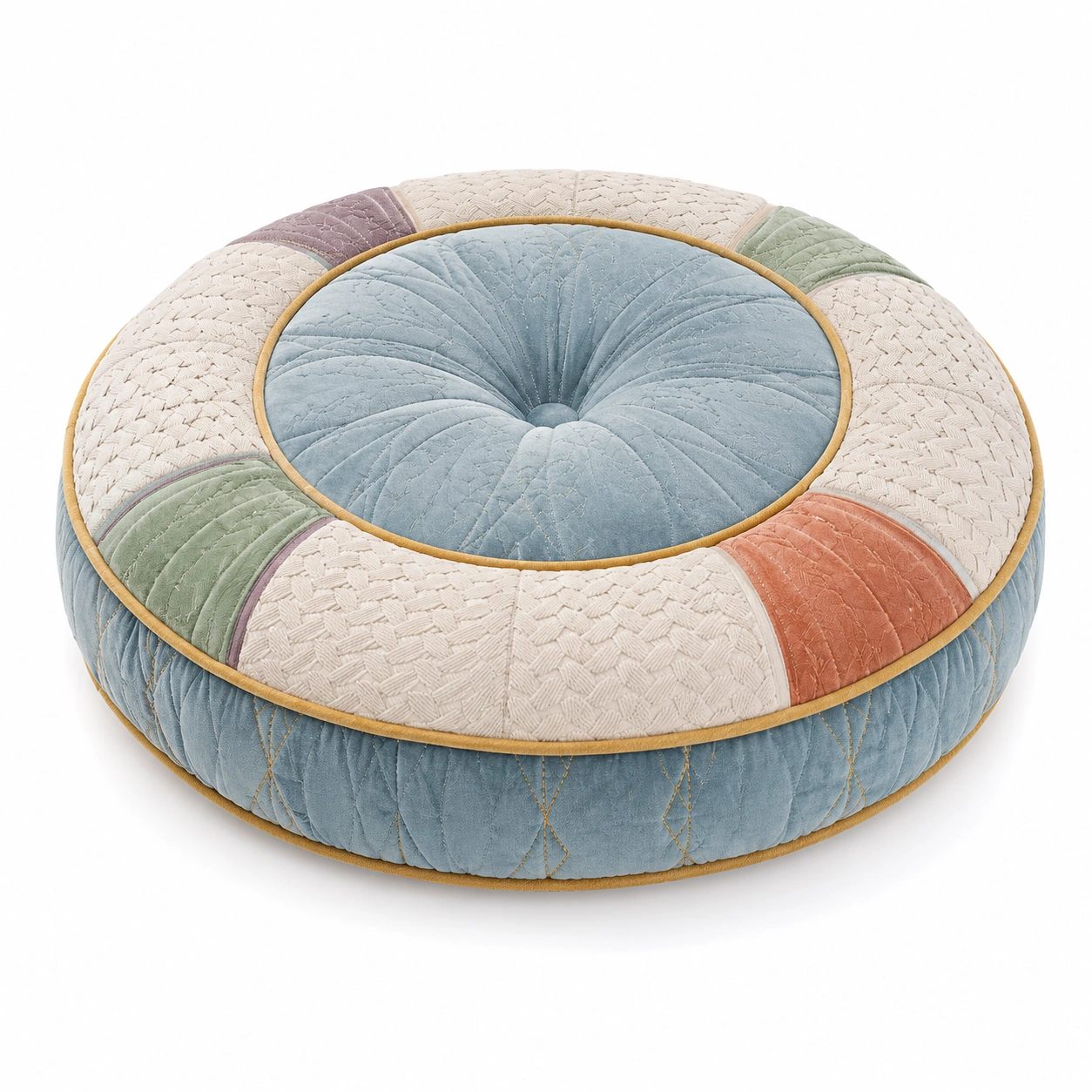 Cojín Redondo Multicolor de 50 cm-MEUB VEXA