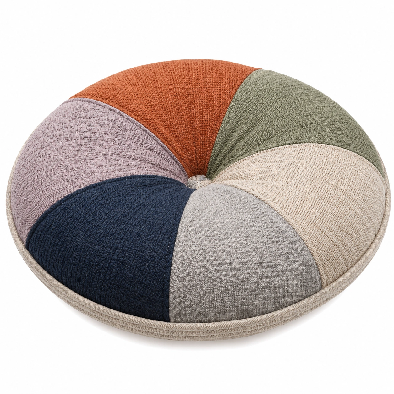 Cojín Redondo Multicolor Decorativo 45 cm-MEUB VEXA