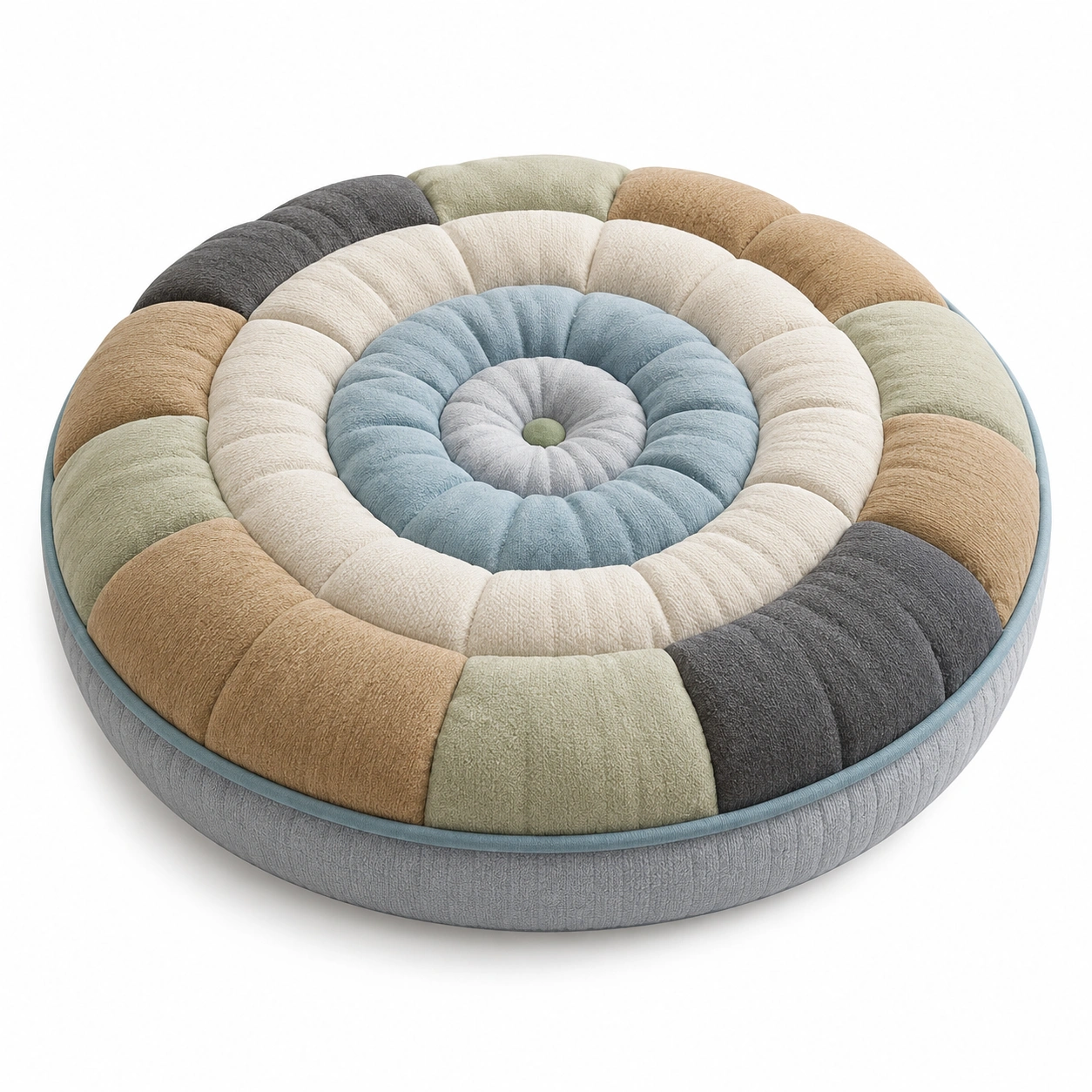 Cojín de Piso Redondo Multicolor 80cm-MEUB VEXA