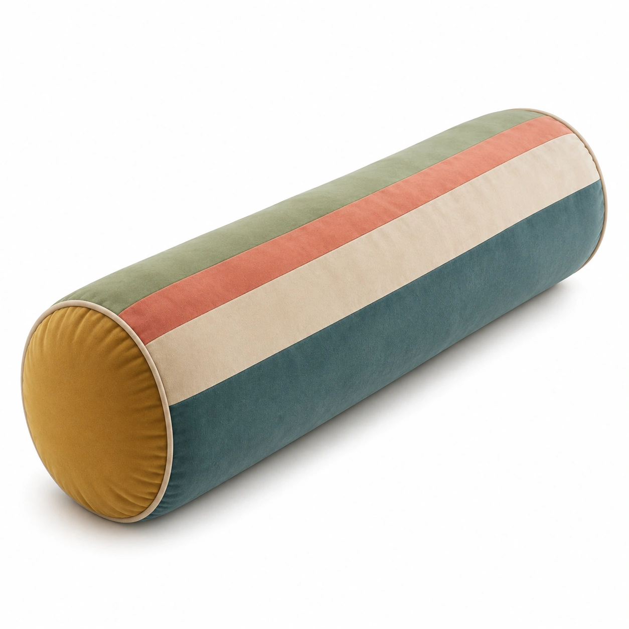 Cojín cilíndrico decorativo multicolor 20x60cm-MEUB VEXA