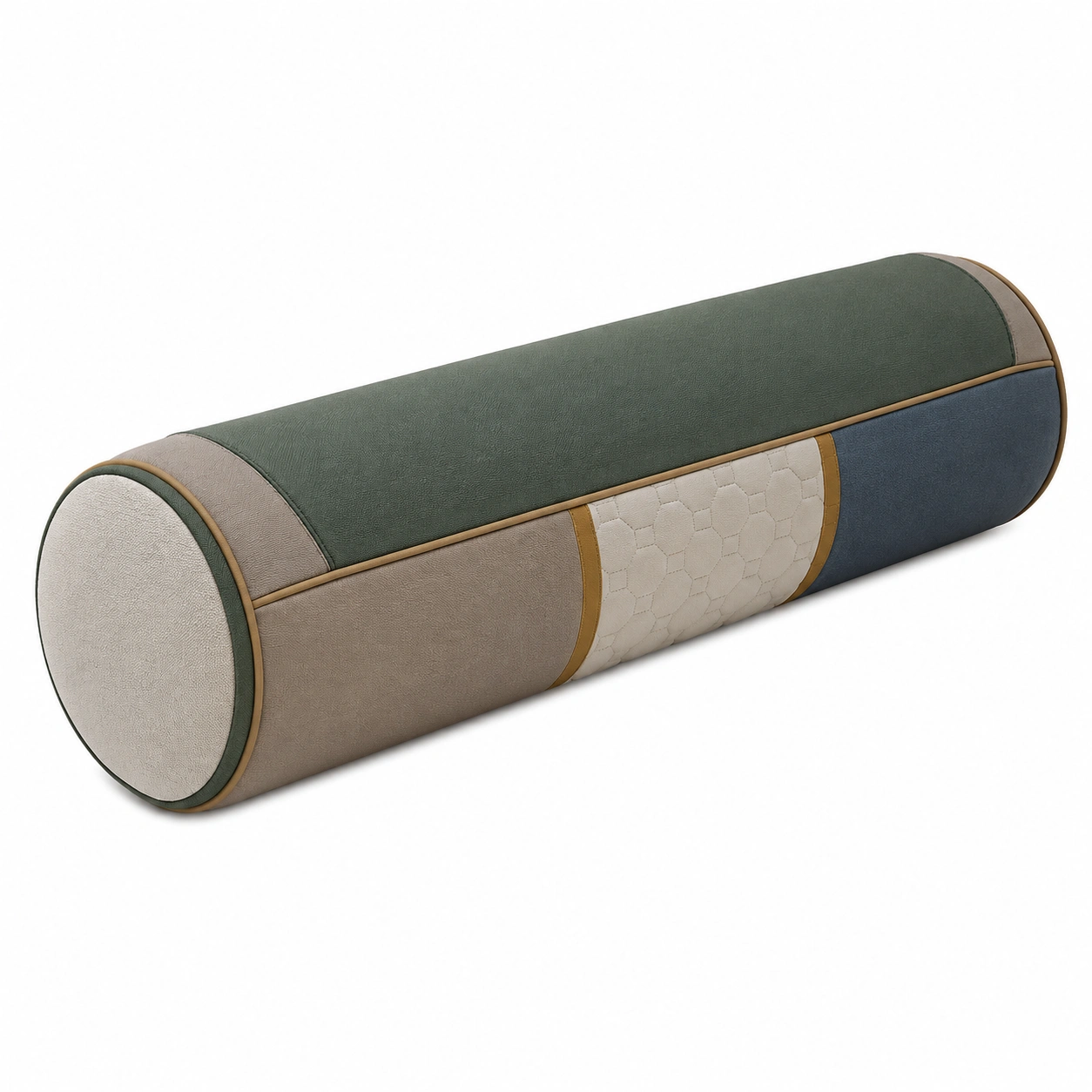 Cojín cilíndrico multicolor para decoración y soporte-MEUB VEXA
