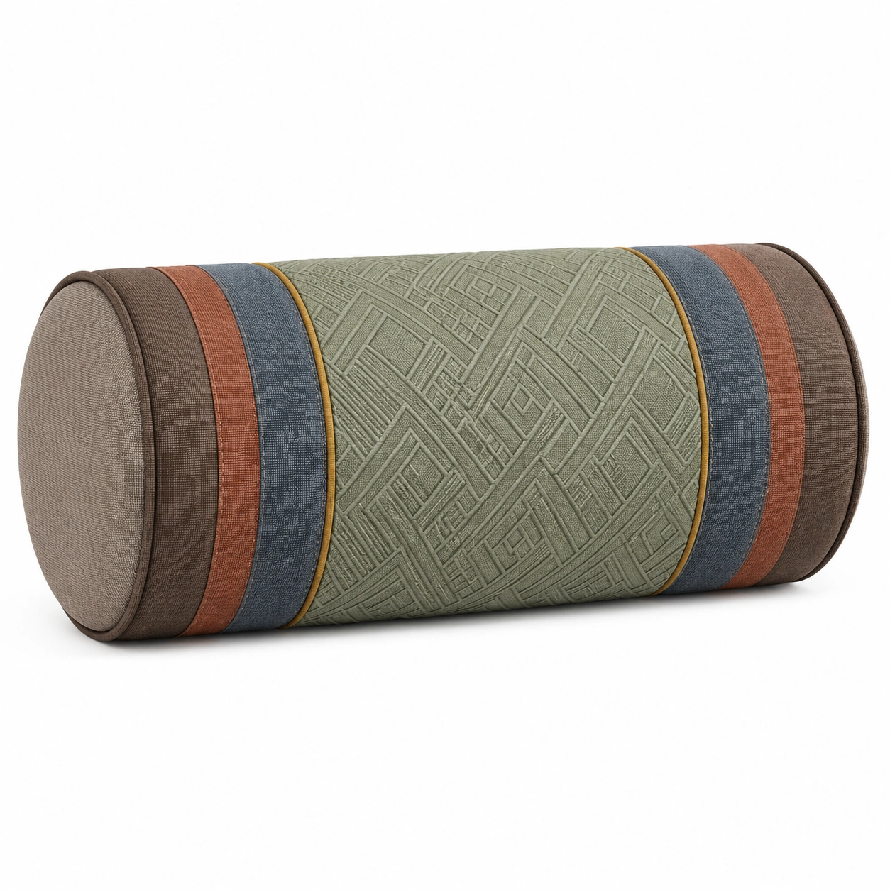 Cojín Cilíndrico Decorativo Multicolor 50x20 cm-MEUB VEXA