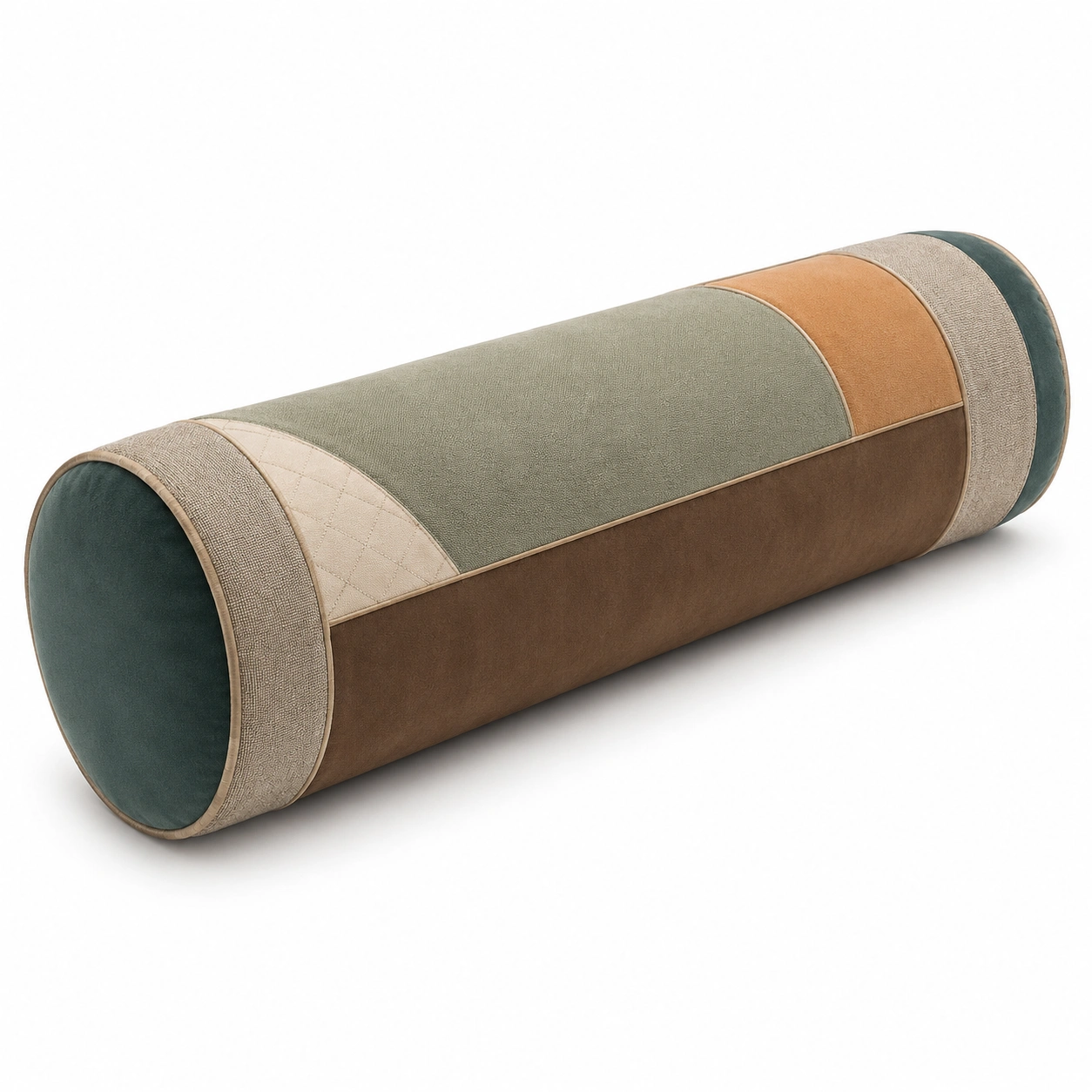 Cojín cilíndrico decorativo multicolor 20x60cm-MEUB VEXA