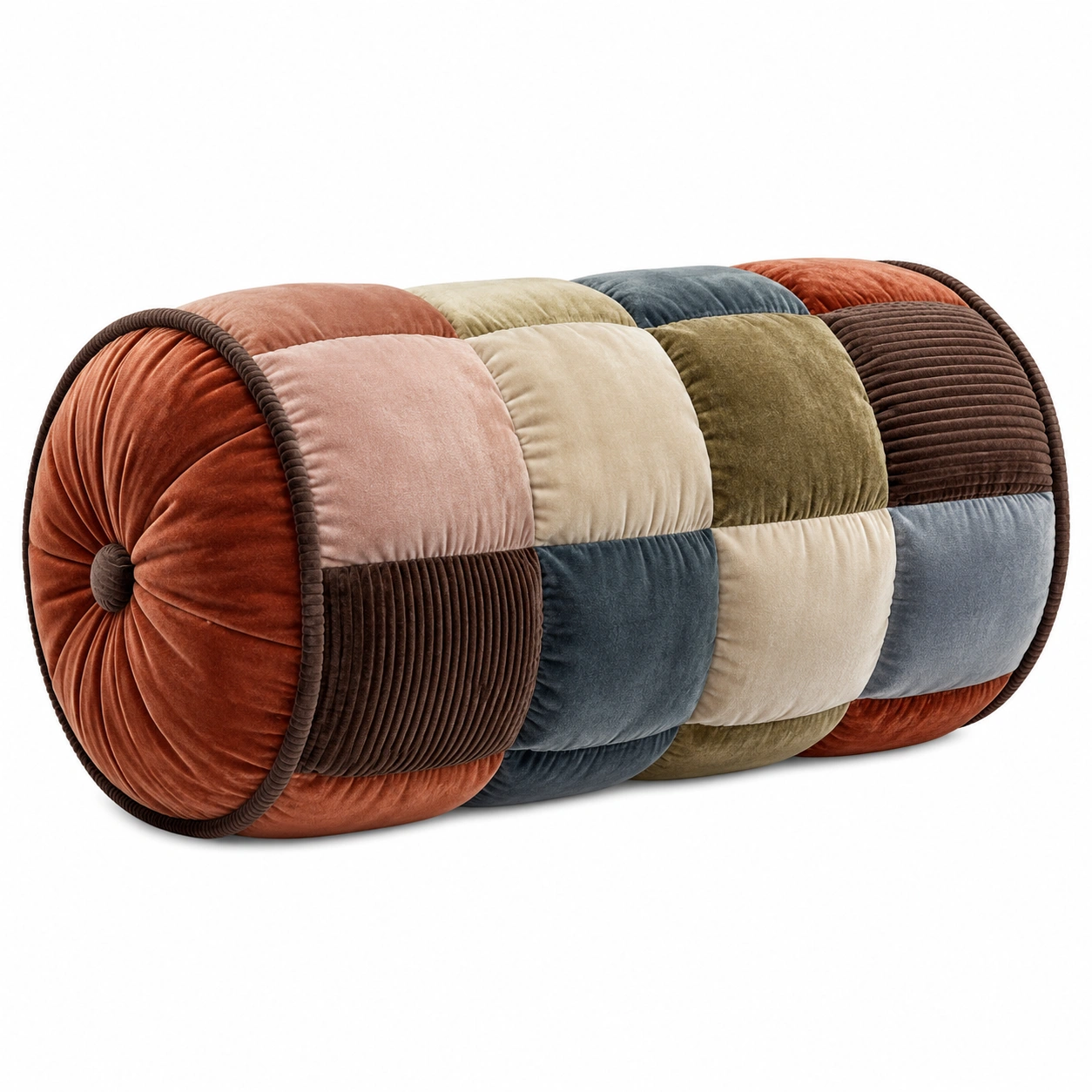 Cojín Cilíndrico Multicolor Decorativo-MEUB VEXA