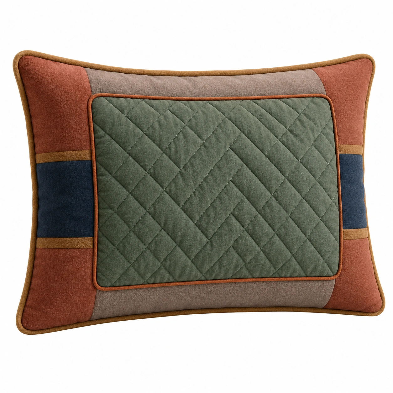 Funda de cojín rectangular acolchada multicolor 50x70cm-MEUB VEXA