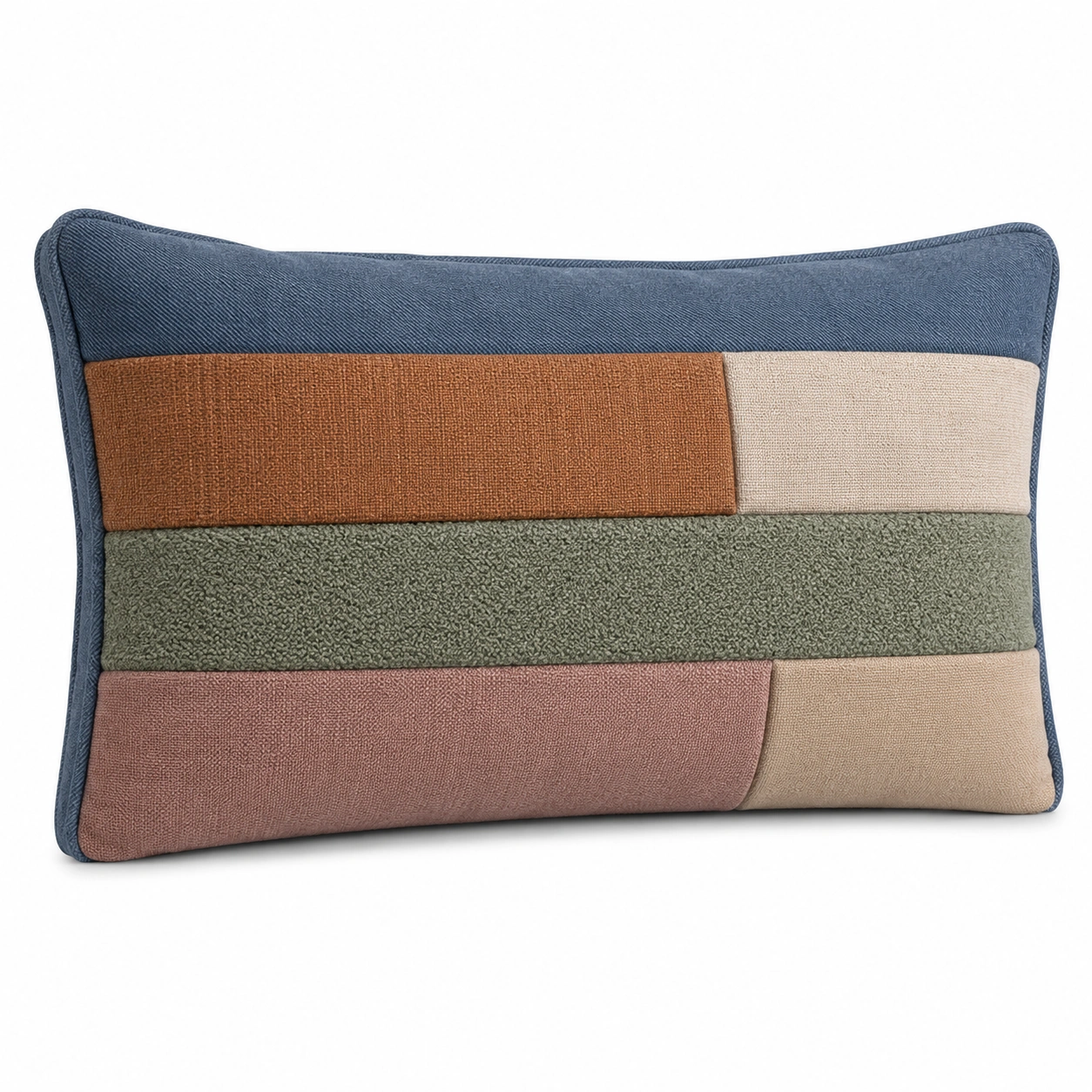 Cojín Rectangular Patchwork Multicolor 50x30cm-MEUB VEXA