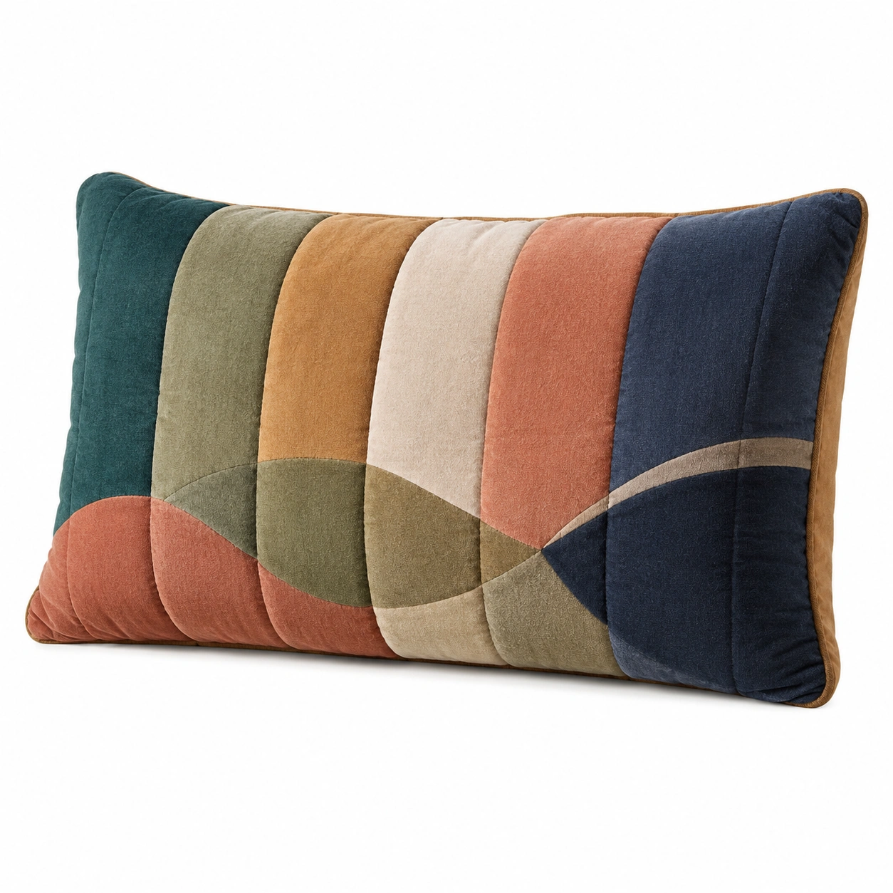 Cojín Decorativo Rectangular Multicolor Geométrico-MEUB VEXA