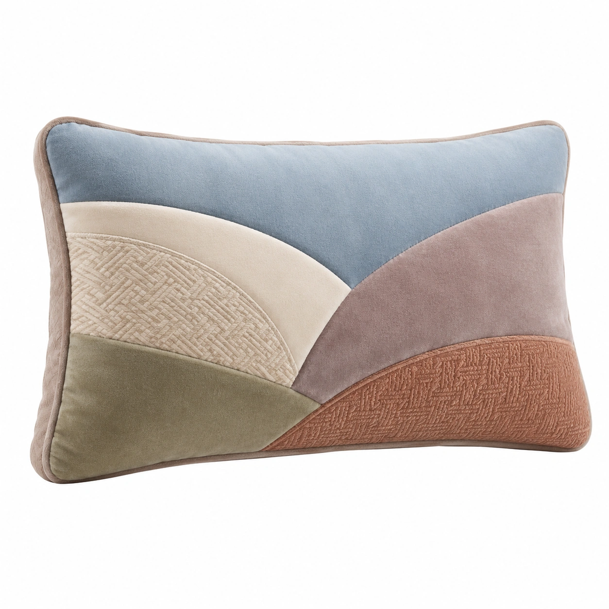 Cojín Decorativo Rectangular Multicolor Geométrico 60x40cm-MEUB VEXA