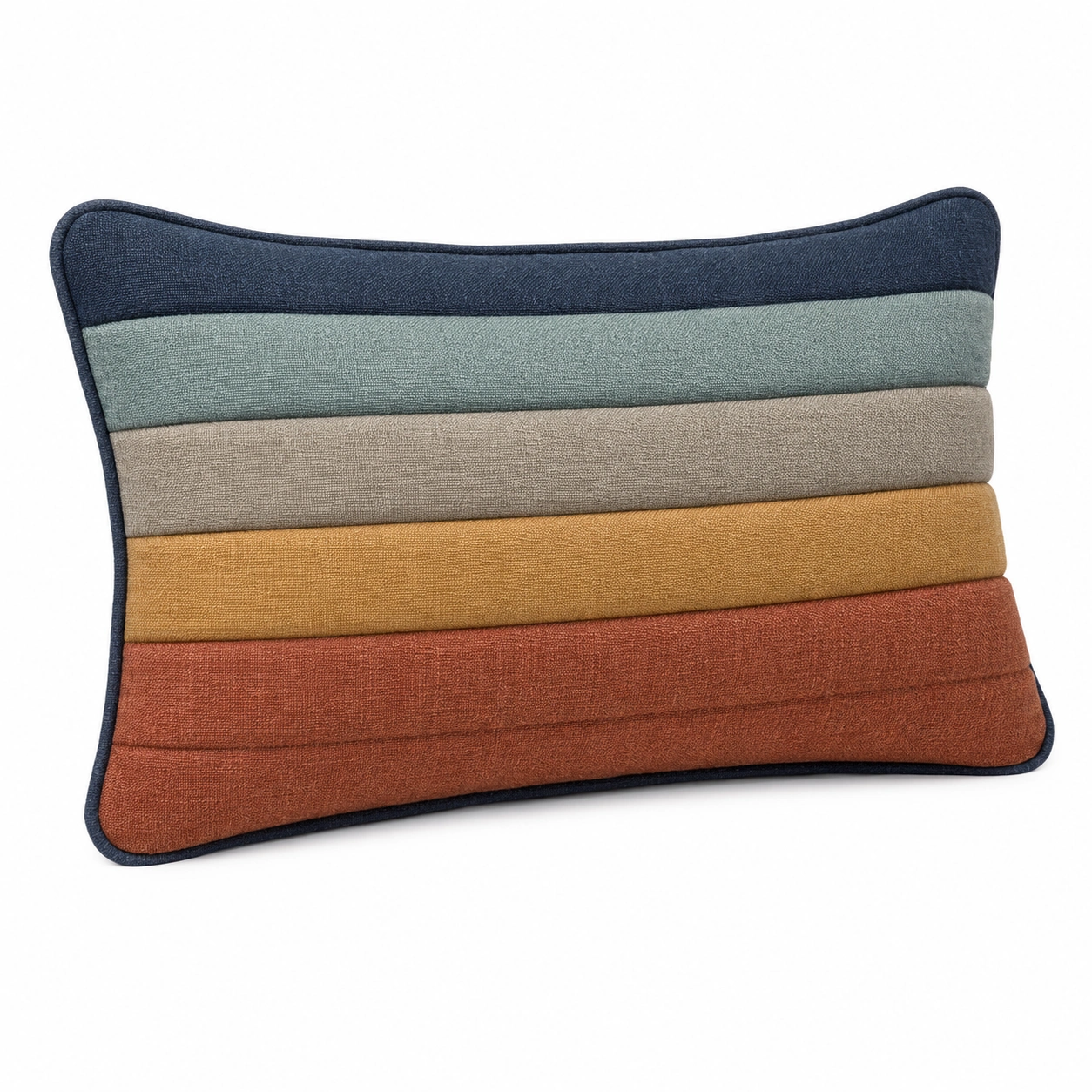 Cojín Decorativo Multicolor con Diseño de Franjas-MEUB VEXA