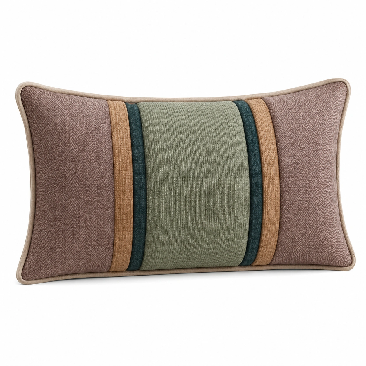 Cojín Decorativo Rectangular Multicolor para Sofá 50x30cm-MEUB VEXA