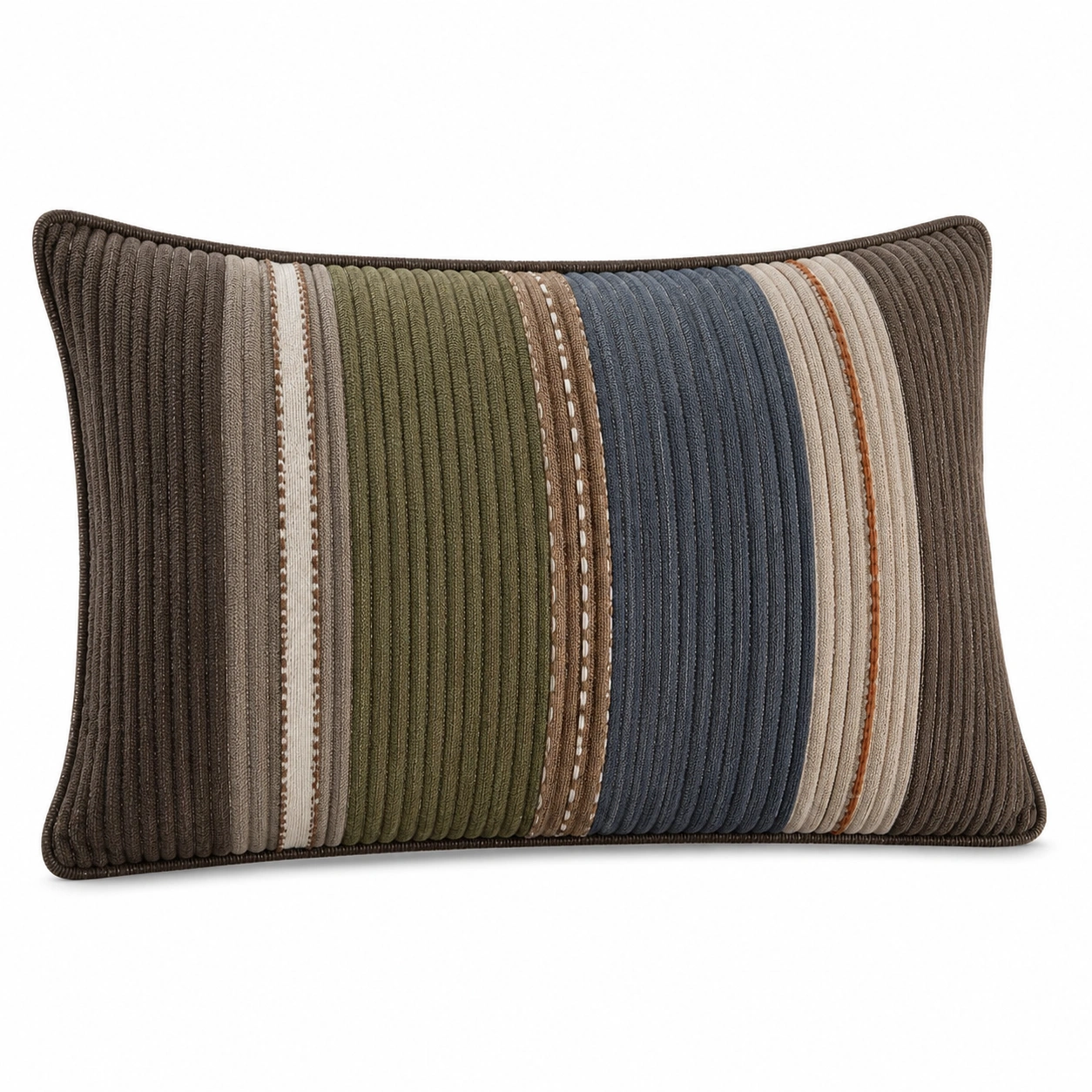 Cojín decorativo a rayas multicolor 50x30cm-MEUB VEXA