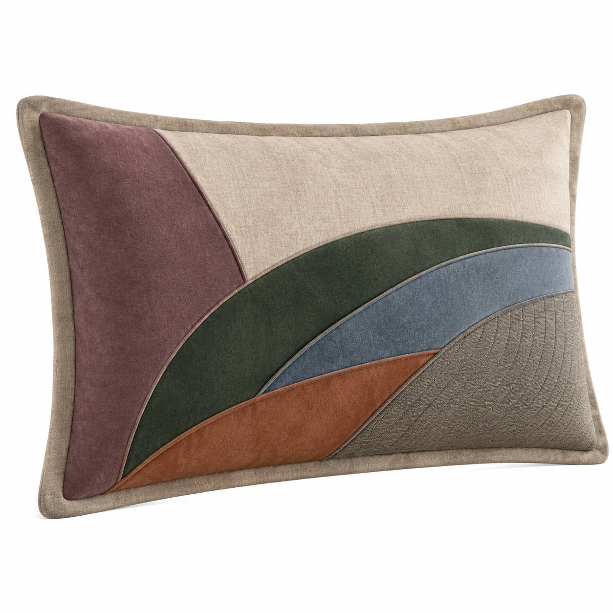 Cojín Decorativo Geométrico Multicolor 60x40cm-MEUB VEXA