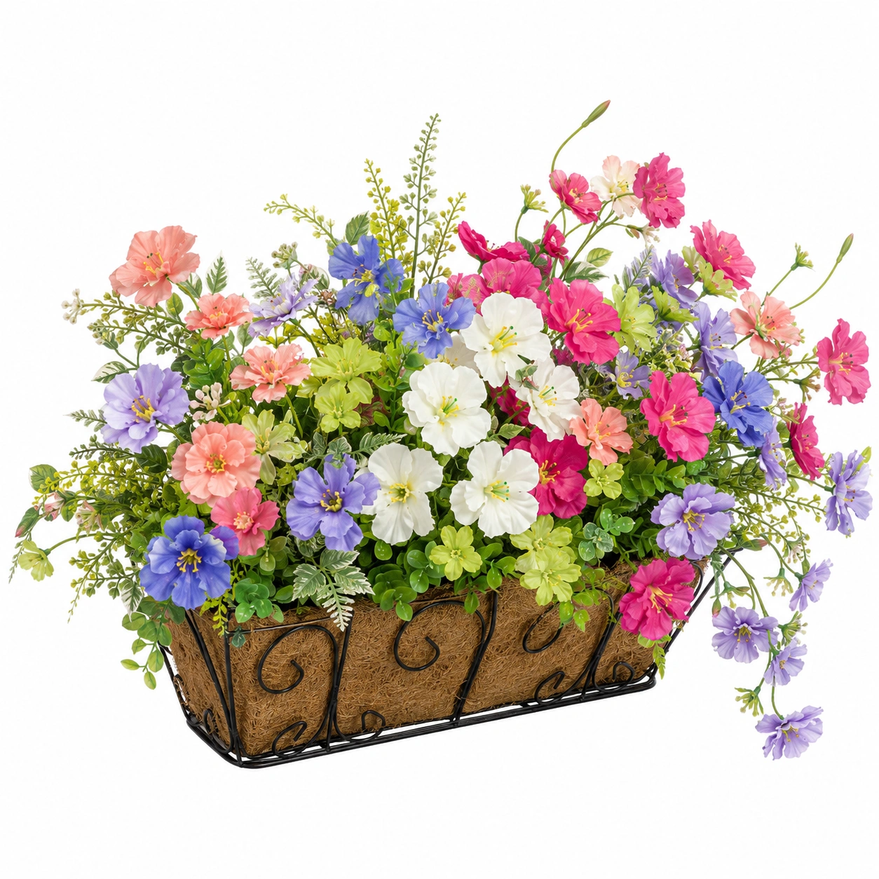 Arreglo Floral Artificial Multicolor de 35 cm-ULQERNIKA