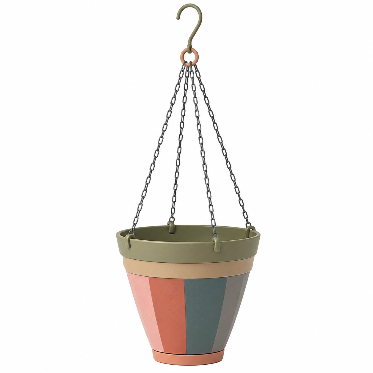Macetero Colgante Multicolor para Exteriores 20x20 cm-ULQERNIKA