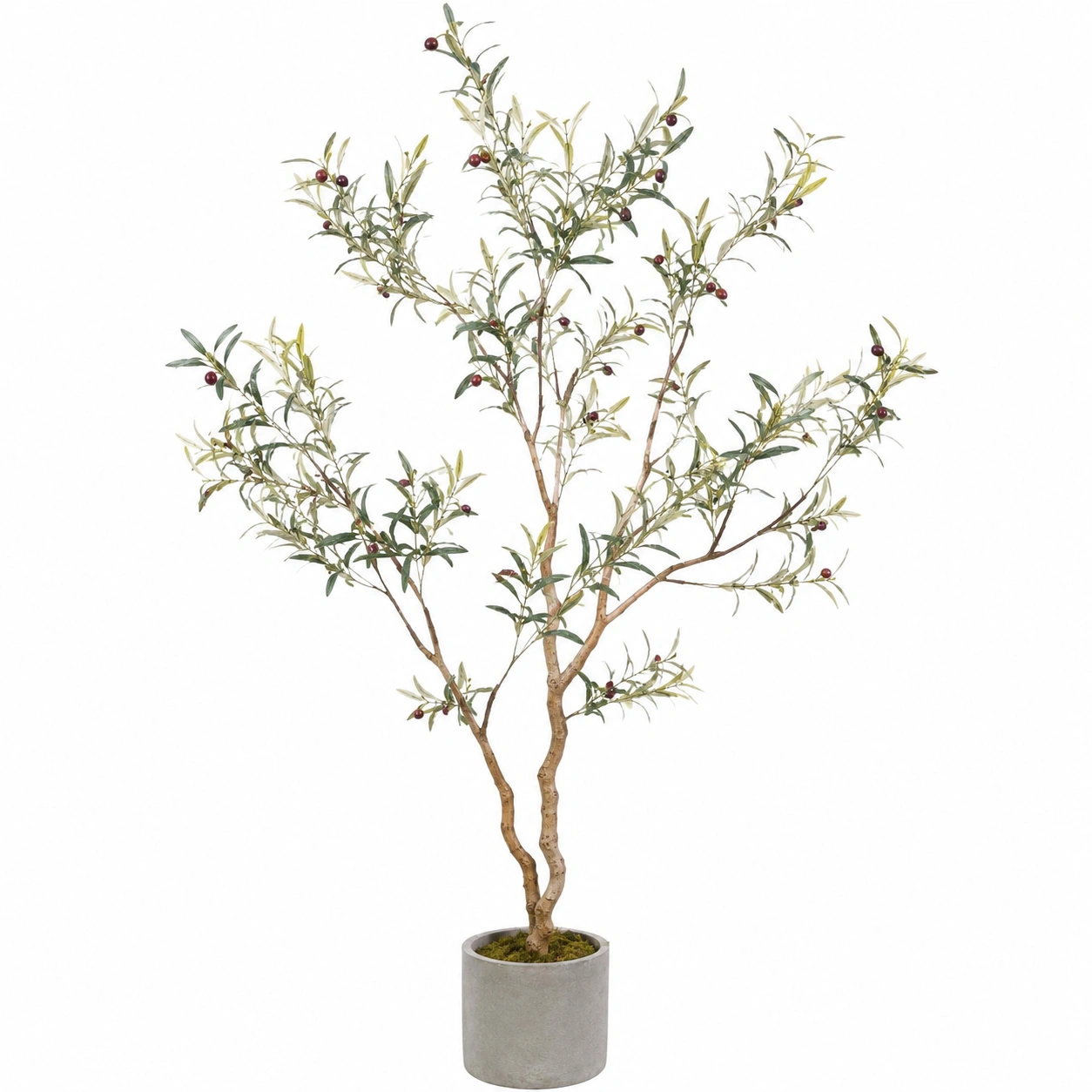 Árbol Artificial de Olivo 150cm en Maceta Gris-ULQERNIKA