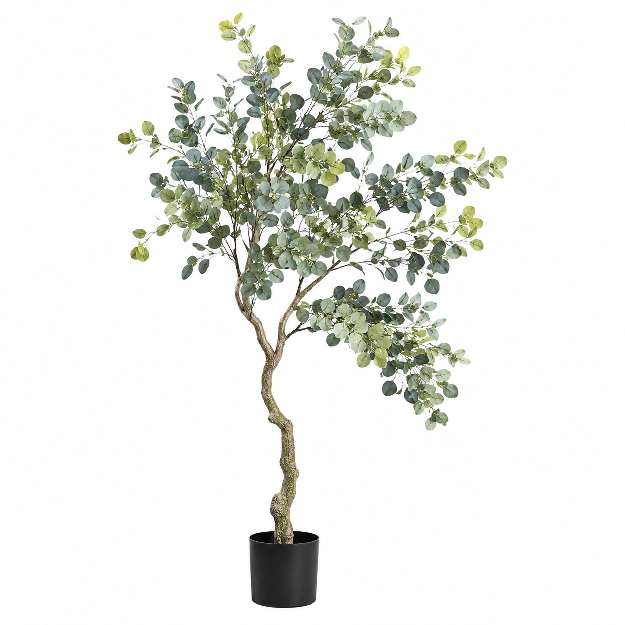 Árbol Artificial de Eucalipto Verde 180cm con Maceta para Interior-ULQERNIKA