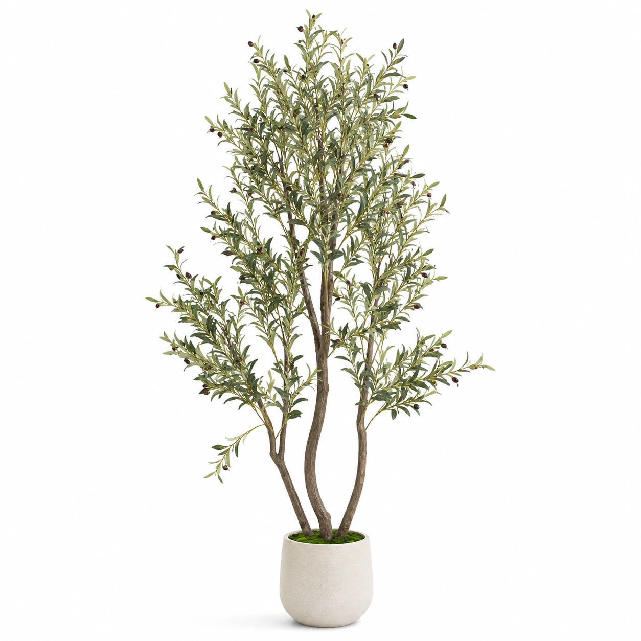 Árbol artificial de olivo 160cm con maceta gris-ULQERNIKA