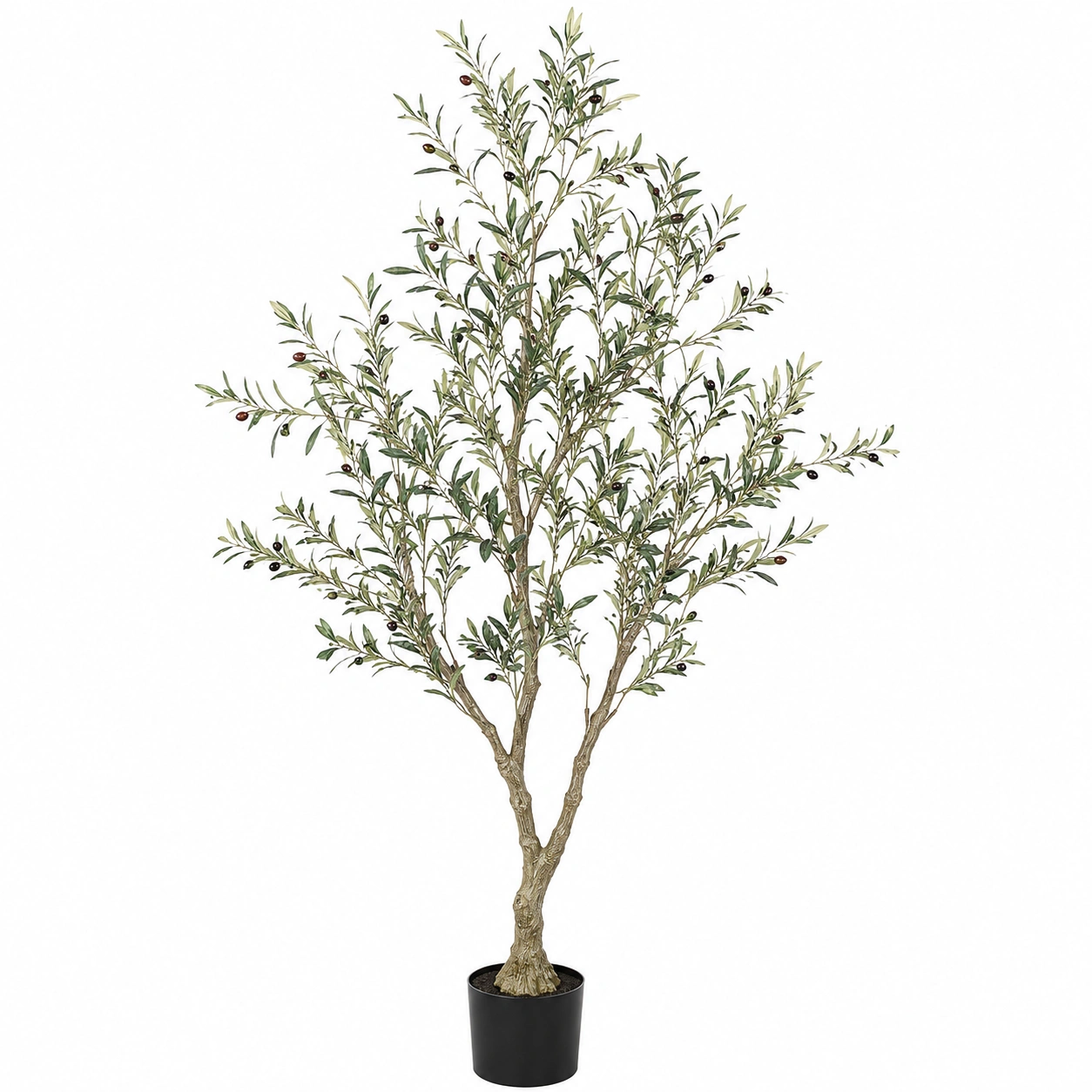 Árbol artificial de olivo con maceta 180 cm verde interior-ULQERNIKA