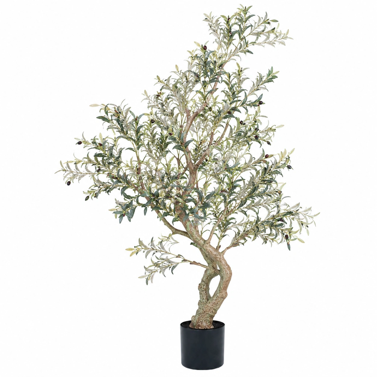 Árbol Artificial de Olivo con Maceta 150 cm Verde-ULQERNIKA