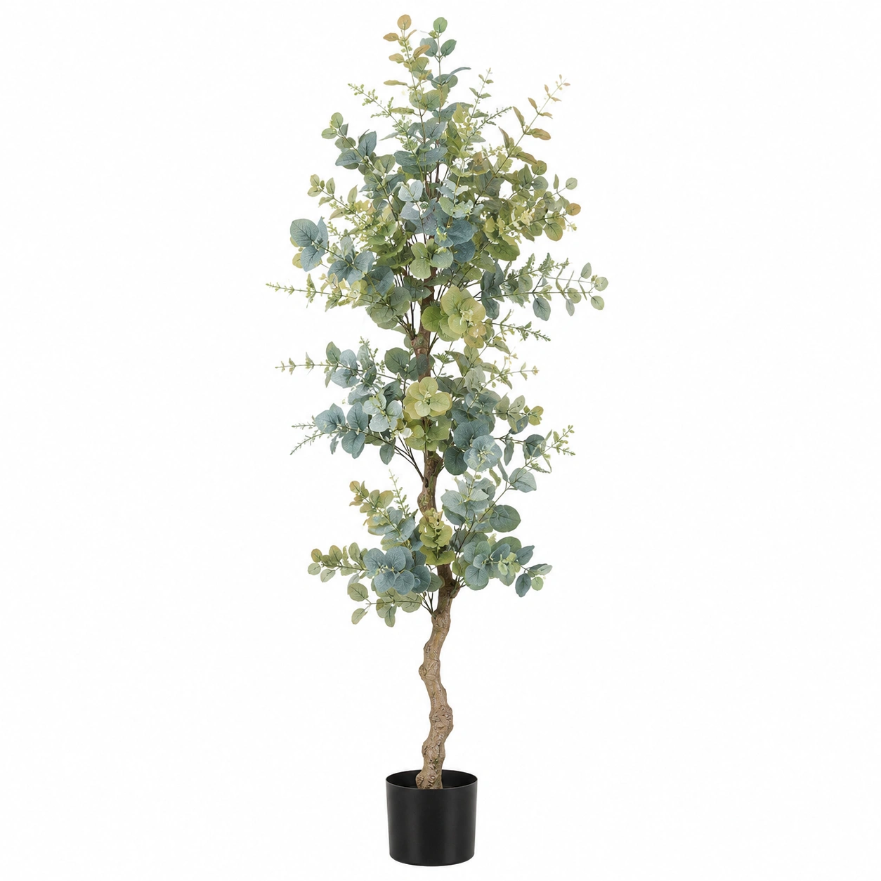 Árbol Artificial de Eucalipto Verde 180 cm con Maceta para Interiores-ULQERNIKA