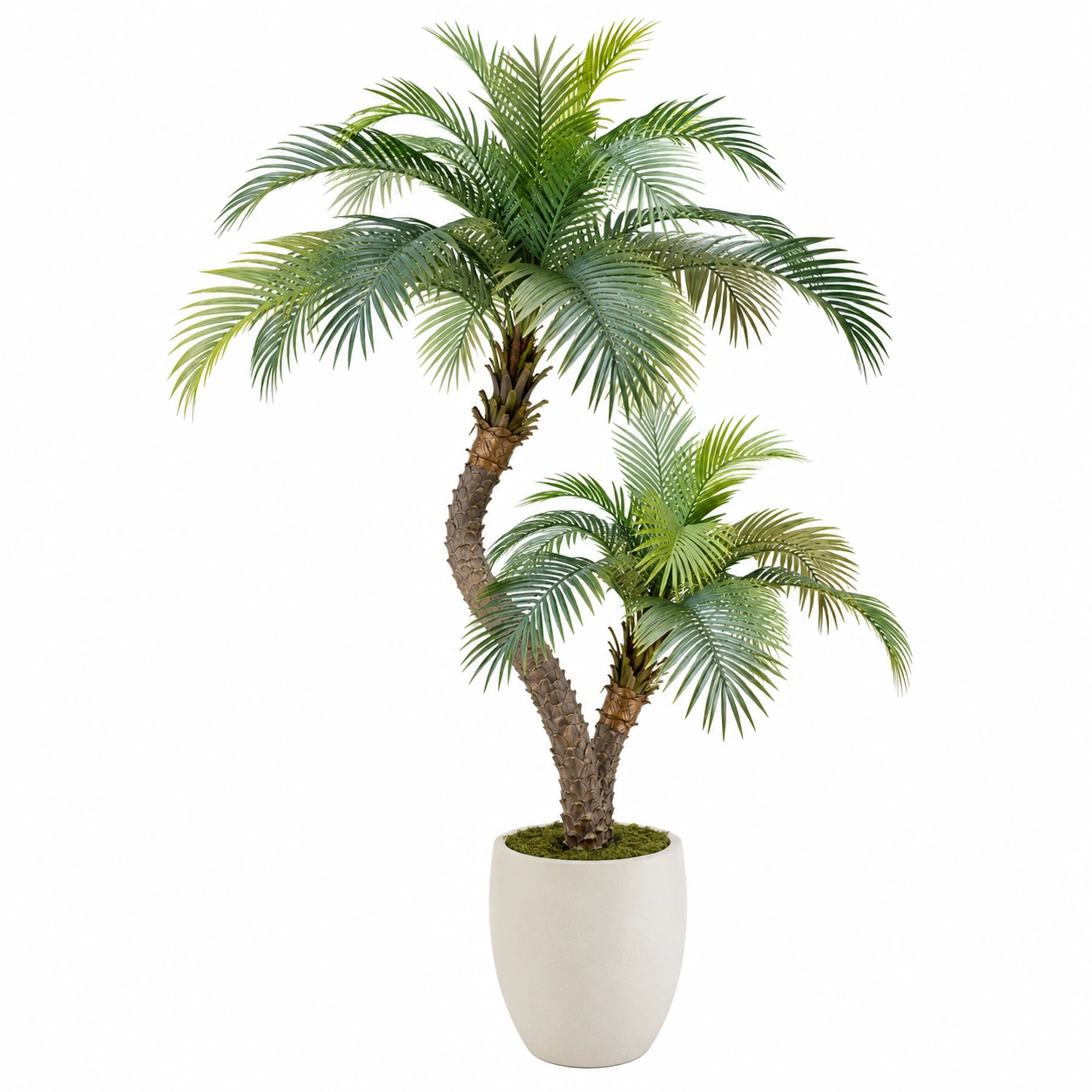 Palmera Artificial Decorativa 180 cm Verde con Maceta-ULQERNIKA