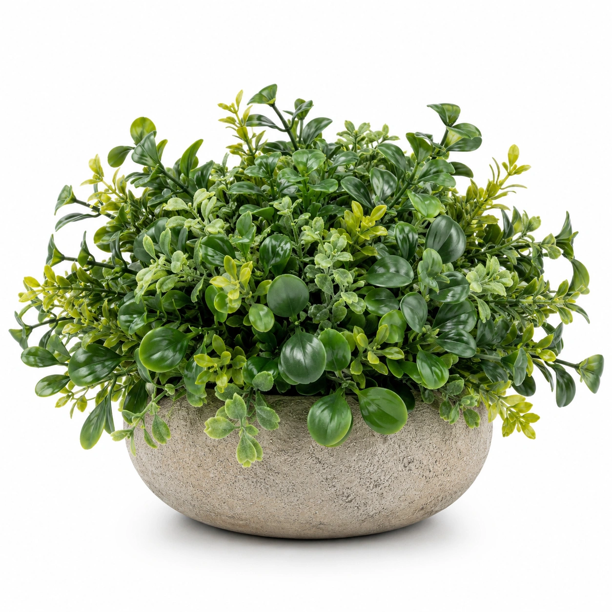 Planta Artificial Decorativa Verde con Maceta 30cm-ULQERNIKA