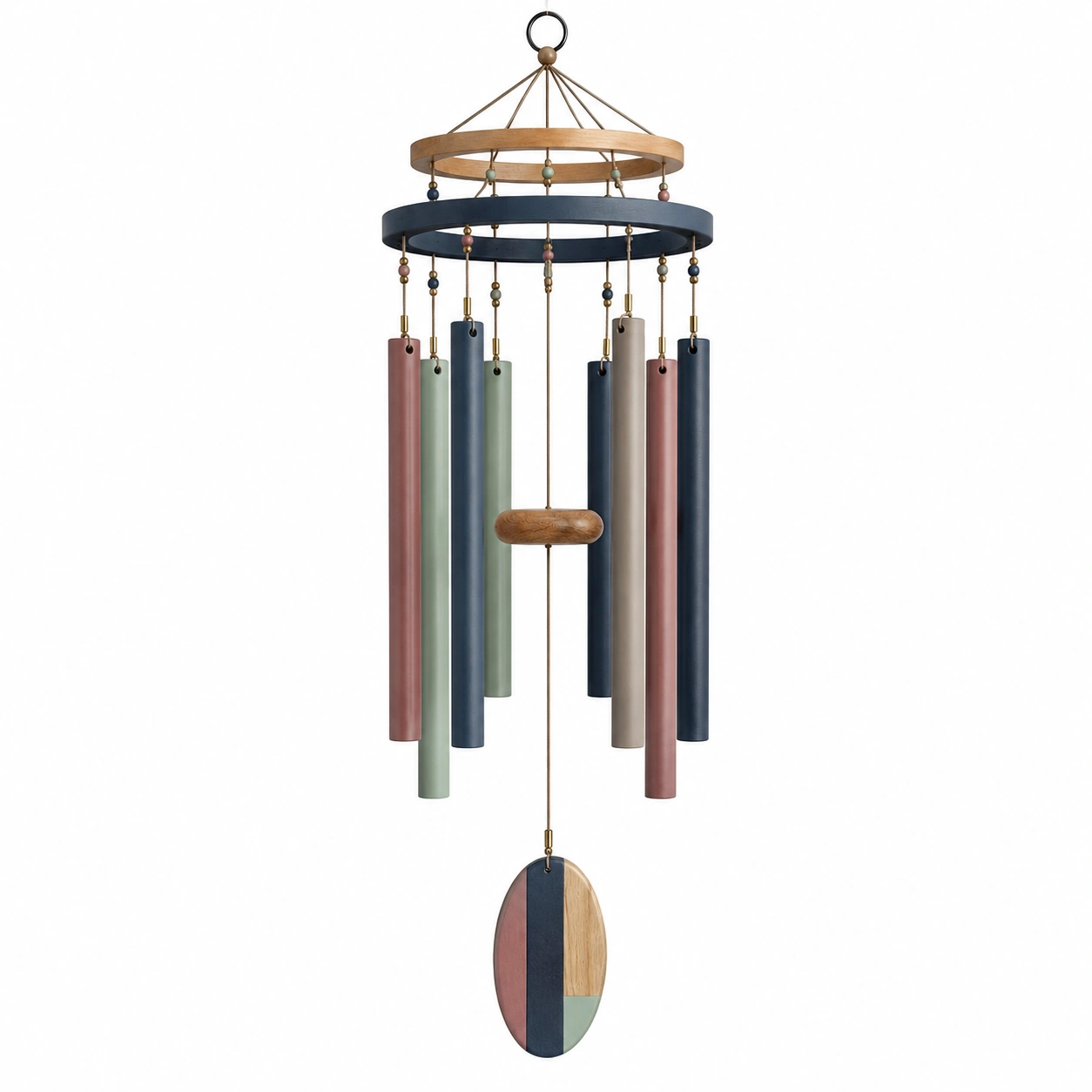 Campanilla de Viento Multicolor con Diseño Artístico para Exterior-ULQERNIKA
