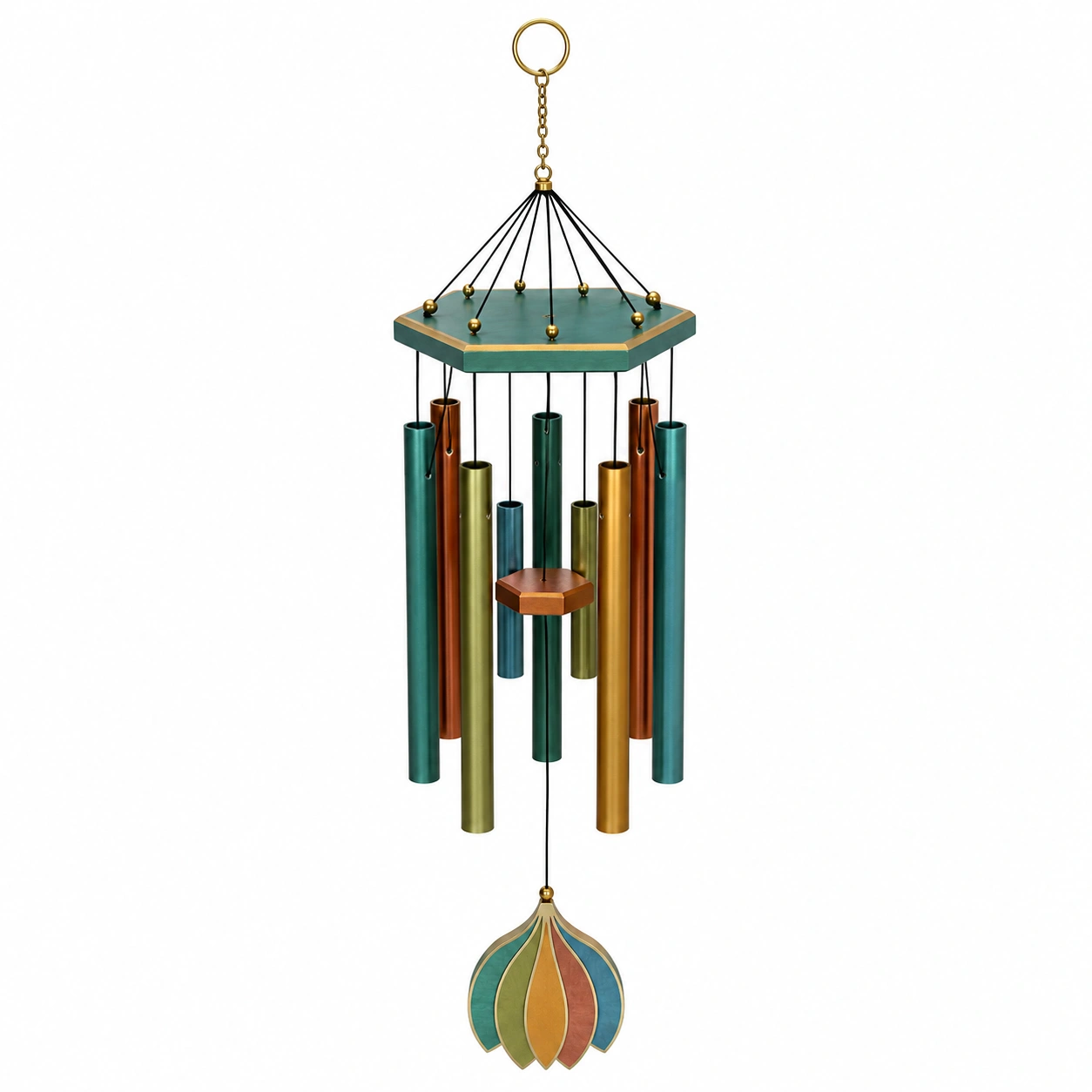 Campana de Viento Multicolor Decorativa para Jardín y Balcón-ULQERNIKA