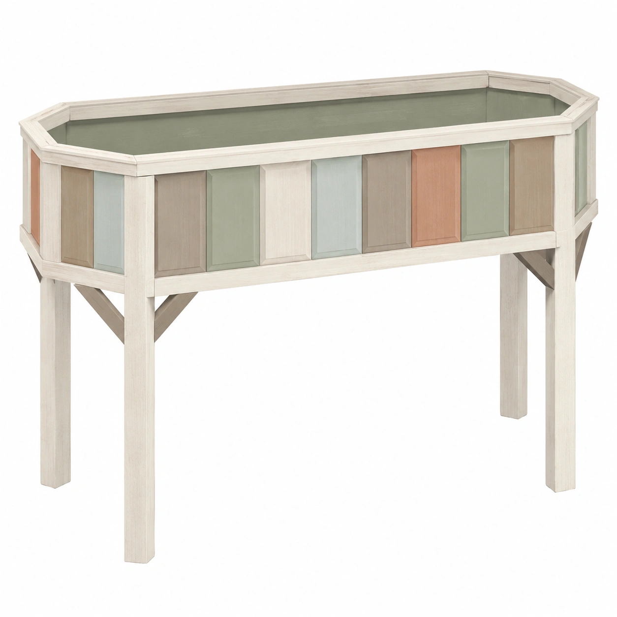 Mesa de Cultivo Elevada Multicolor para Jardinería 80x40x70cm-ULQERNIKA
