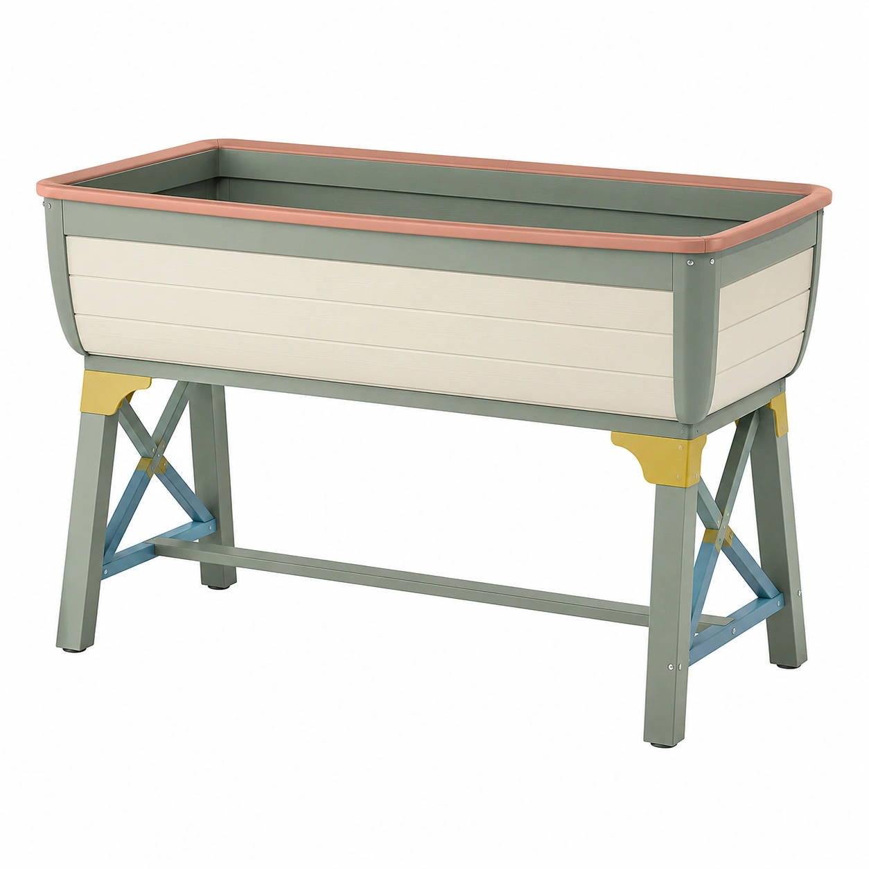 Mesa de Cultivo Elevada Multicolor 80x40x80 cm-ULQERNIKA