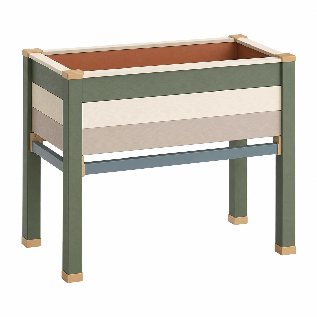 Macetero Elevado para Exteriores Multicolor 80x40x75cm-ULQERNIKA