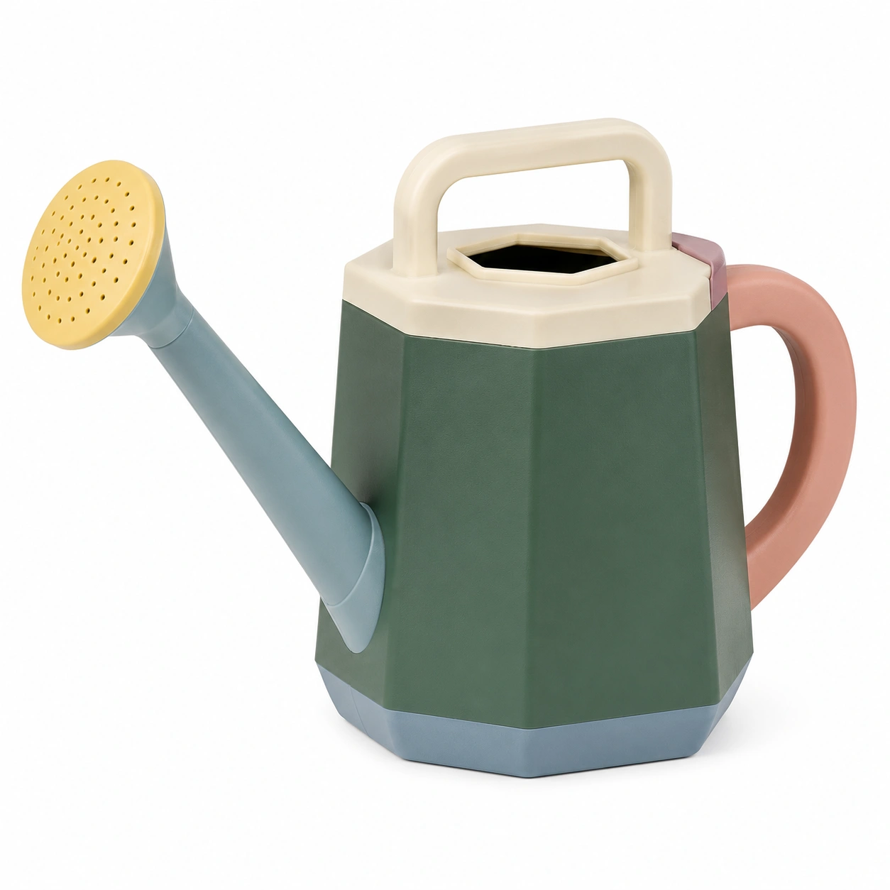 Regadera Poliédrica Multicolor 2L para Jardinería-ULQERNIKA