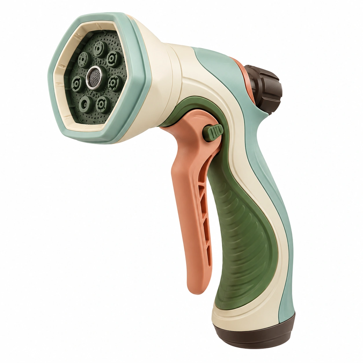 Pistola de Riego Multimodo Verde y Crema-ULQERNIKA