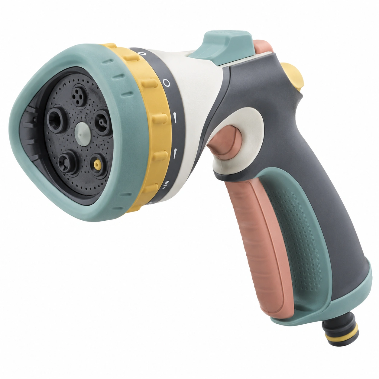 Pistola de Riego Ajustable Multifuncional para Jardín Verde/Amarillo/Rosa-ULQERNIKA