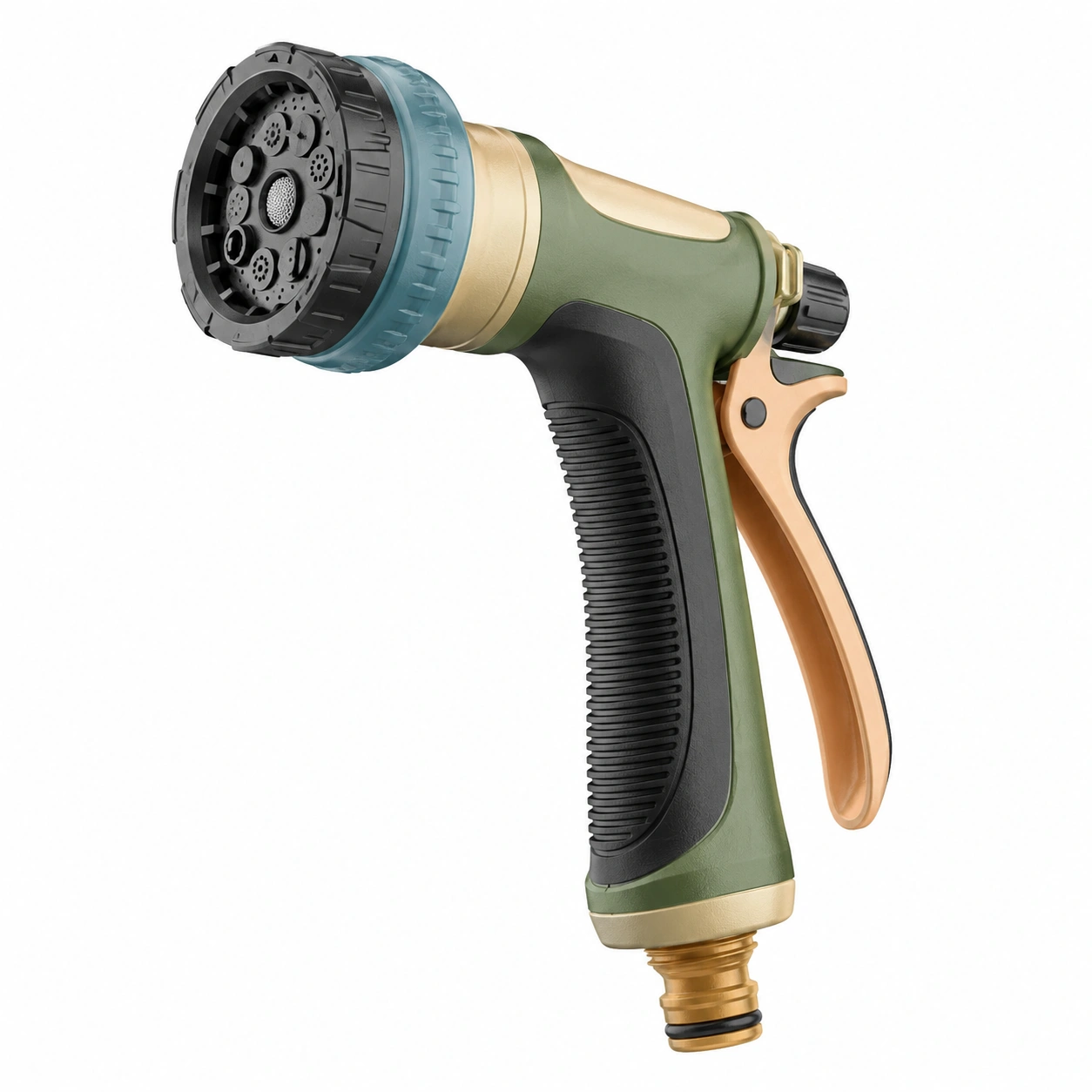 Pistola de Riego Ajustable con 7 Modos Verde-ULQERNIKA